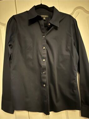 Banana Republic Navy Blue Non-Iron Shirt